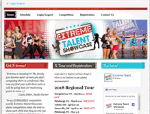 Tablet Screenshot of extremetalentshowcase.com